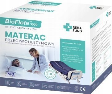 Materac przeciwodleżynowy rurowy BioFlote 5000 Materac przeciwodleżynowy rurowy BioFlote 5000
