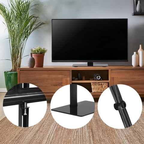 MACLEAN UNIWERSALNY STOJAK DO TV NA SZAFKĘ RTV PODSTAWKA, MAX. 40KG, MAX. VESA 600X400, DLA TV 32-75" MC-386 MACLEAN UNIWERSALNY STOJAK DO TV NA SZAFKĘ RTV PODSTAWKA, MAX. 40KG, MAX. VESA 600X400, DLA TV 32-75" MC-386