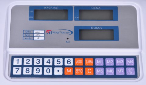 Waga platformowa WAGI TARCZYN WT-065 60kg Waga platformowa WAGI TARCZYN WT-065 60kg