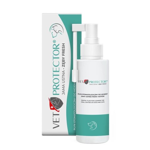 JM SANTE VET PROTECTOR JAMA USTNA ZĘBY FRESH płyn 100ml JM SANTE VET PROTECTOR JAMA USTNA ZĘBY FRESH płyn 100ml