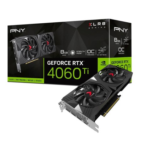 Karta graf. PNY XLR8 RTX 4060 Ti 8GB VERTO OC DUAL Karta graf. PNY XLR8 RTX 4060 Ti 8GB VERTO OC DUAL