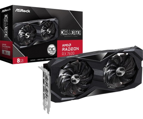 Karta graficzna ASRock Radeon RX 7600 Challenger 8GB OC Karta graficzna ASRock Radeon RX 7600 Challenger 8GB OC