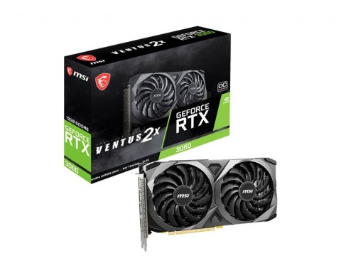 Karta graficzna MSI GeForce RTX 3060 VENTUS 2X 12GB OC Karta graficzna MSI GeForce RTX 3060 VENTUS 2X 12GB OC