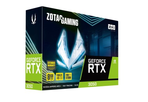 Karta graficzna ZOTAC GAMING GEFORCE RTX 3050 ECO 8GB GDDR6 Karta graficzna ZOTAC GAMING GEFORCE RTX 3050 ECO 8GB GDDR6