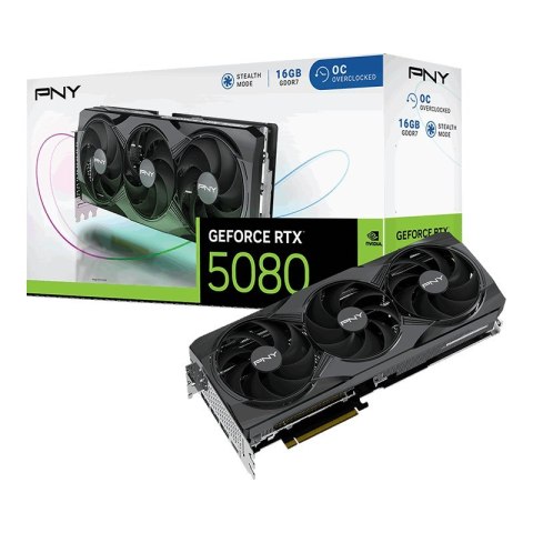 Karta graf. PNY GeForce RTX 5080 16GB OC 3-FAN Karta graf. PNY GeForce RTX 5080 16GB OC 3-FAN