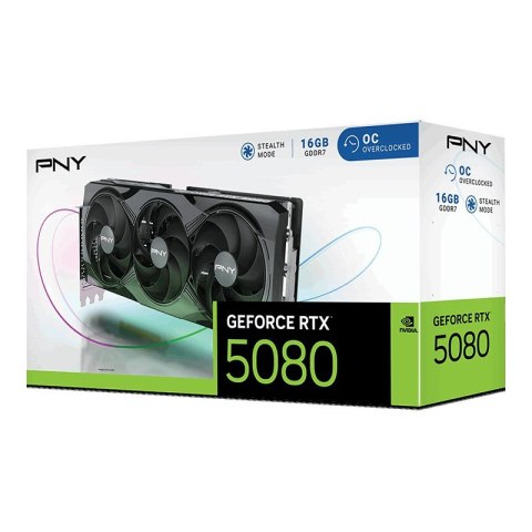 Karta graf. PNY GeForce RTX 5080 16GB OC 3-FAN Karta graf. PNY GeForce RTX 5080 16GB OC 3-FAN