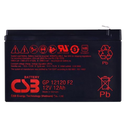 Akumulator CSB GP12120F2 12V 12Ah Akumulator CSB GP12120F2 12V 12Ah