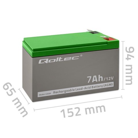 Akumulator żelowy Qoltec 53030 Akumulator żelowy Qoltec 53030