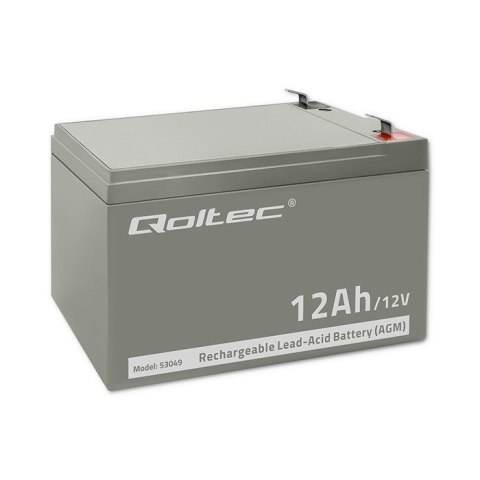 QOLTEC AKUMULATOR AGM | 12V | 12AH QOLTEC AKUMULATOR AGM | 12V | 12AH