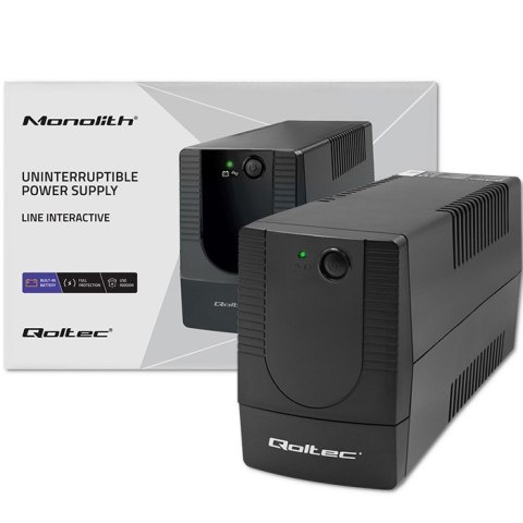 QOLTEC ZASILACZ AWARYJNY UPS LINE INTERACTIVE | MONOLITH | 1000VA | 600W QOLTEC ZASILACZ AWARYJNY UPS LINE INTERACTIVE | MONOLITH | 1000VA | 600W