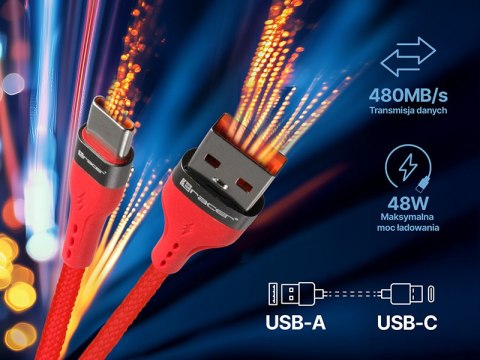 Kabel TRACER USB A - Typ C 1m RD Kabel TRACER USB A - Typ C 1m RD