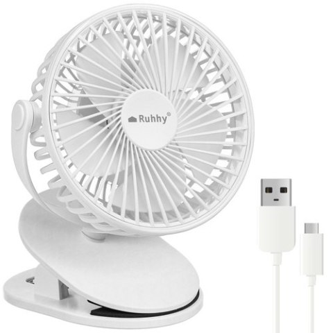 Wentylator bezprzewodowy biały Ruhhy 25566 Wentylator bezprzewodowy biały Ruhhy 25566