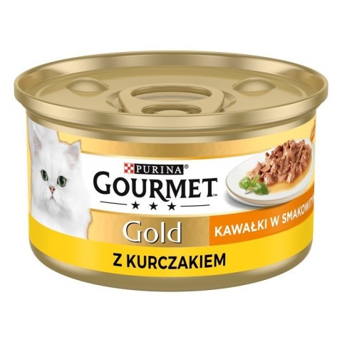 Gourmet Gold Sauce Delights mokra karma dla kota z kurczakiem 85 g Gourmet Gold Sauce Delights mokra karma dla kota z kurczakiem 85 g
