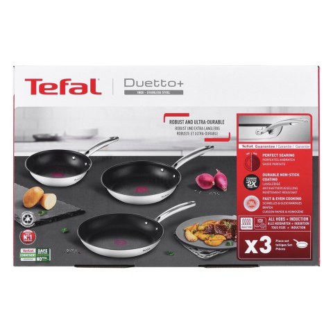 Zestaw 3 patelni TEFAL Duetto+ G732S334 20/24/28 cm Zestaw 3 patelni TEFAL Duetto+ G732S334 20/24/28 cm
