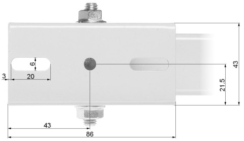 UCHWYT OBUDOWY NA SŁUP BRP-20W UCHWYT OBUDOWY NA SŁUP BRP-20W
