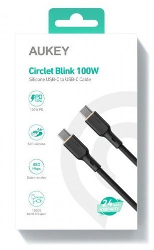 AUKEY CB-SCC101 KABEL USB-C QC PD 1M 5A 100W AUKEY CB-SCC101 KABEL USB-C QC PD 1M 5A 100W