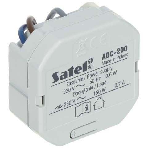 INTELIGENTNY ŚCIEMNIACZ OŚWIETLENIA ADC-200 BE WAVE 230 V AC SATEL INTELIGENTNY ŚCIEMNIACZ OŚWIETLENIA ADC-200 BE WAVE 230 V AC SATEL