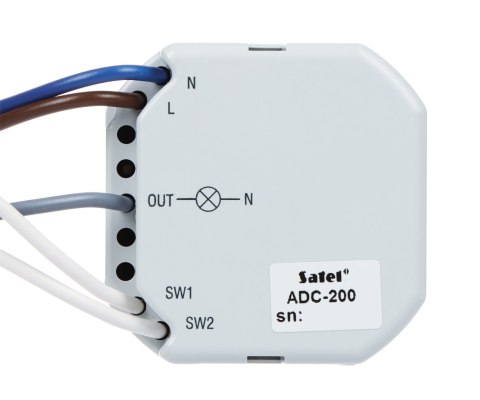 INTELIGENTNY ŚCIEMNIACZ OŚWIETLENIA ADC-200 BE WAVE 230 V AC SATEL INTELIGENTNY ŚCIEMNIACZ OŚWIETLENIA ADC-200 BE WAVE 230 V AC SATEL