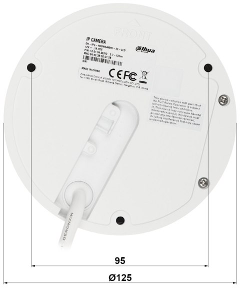KAMERA IP IPC-HDBW5449R1-ZE-LED-2712 Full-Color - 4 Mpx 2.7 ... 12 mm DAHUA KAMERA IP IPC-HDBW5449R1-ZE-LED-2712 Full-Color - 4 Mpx 2.7 ... 12 mm DAHUA