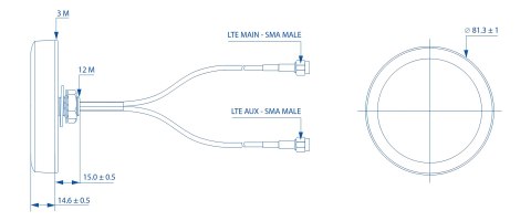 ANTENA PR1KCL25 COMBO LTE Teltonika ANTENA PR1KCL25 COMBO LTE Teltonika