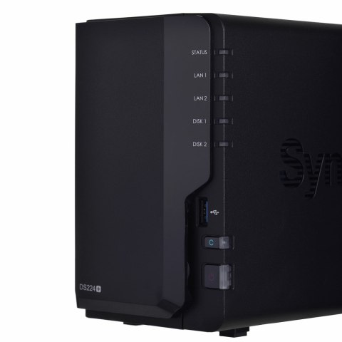 NAS Synology DS224+; Tower; 2x (3.5" SATA HDD); Intel Celeron J4125;,2GB DDR4 (max. 6GB), 2x 1GbE RJ-45 NAS Synology DS224+; Tower; 2x (3.5" SATA HDD); Intel Celeron J4125;,2GB DDR4 (max. 6GB), 2x 1GbE RJ-45