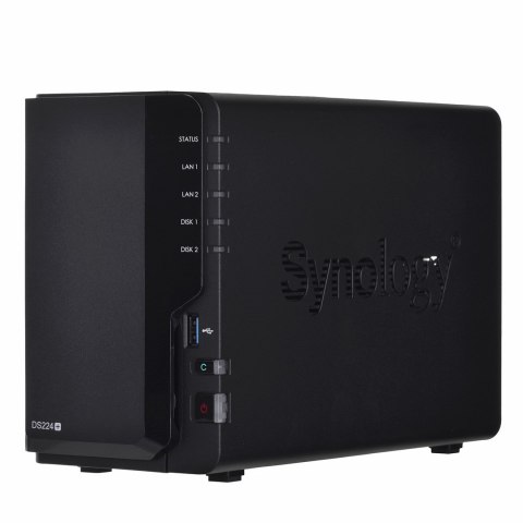 NAS Synology DS224+; Tower; 2x (3.5" SATA HDD); Intel Celeron J4125;,2GB DDR4 (max. 6GB), 2x 1GbE RJ-45 NAS Synology DS224+; Tower; 2x (3.5" SATA HDD); Intel Celeron J4125;,2GB DDR4 (max. 6GB), 2x 1GbE RJ-45