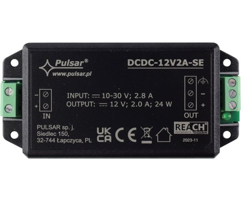 PRZETWORNICA ZASILANIA DCDC-12V2A-SE PULSAR PRZETWORNICA ZASILANIA DCDC-12V2A-SE PULSAR