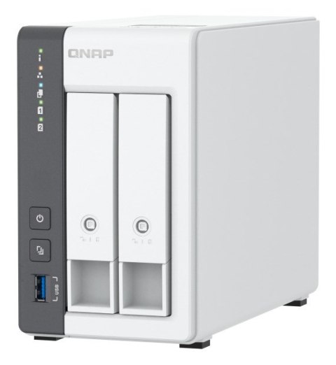 Qnap TS-216G, Tower, 2 x 2.5"/3.5" SATA, ARM 2.0GHz Quad core, 4GB, 1 x 2.5GbE + 1 x GbE, External adapter (PSU) Qnap TS-216G, Tower, 2 x 2.5"/3.5" SATA, ARM 2.0GHz Quad core, 4GB, 1 x 2.5GbE + 1 x GbE, External adapter (PSU)