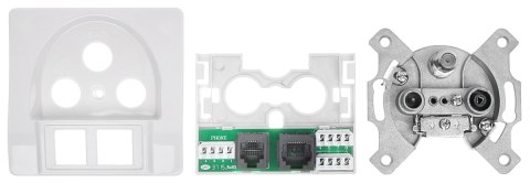 GNIAZDO KOŃCOWE GAR-SAT/2RJ R-TV SAT+RJ45+RJ11 GNIAZDO KOŃCOWE GAR-SAT/2RJ R-TV SAT+RJ45+RJ11