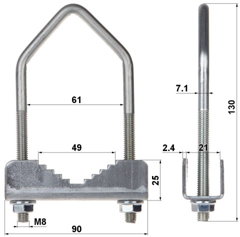 OBEJMA ZACISKOWA OZ-60/M8 OBEJMA ZACISKOWA OZ-60/M8