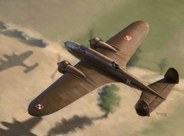 Model plastikowy pzl.37b i Łoś