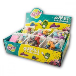 Gumki do ścierania mix display 24 zestawy