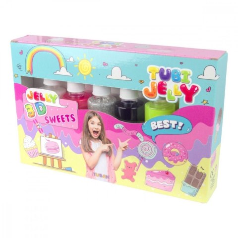 Zestaw tubi jelly 6 kolorów - słodycze Zestaw tubi jelly 6 kolorów - słodycze