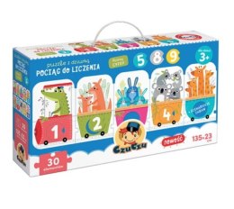 Puzzle z dziurka pociąg do liczenia