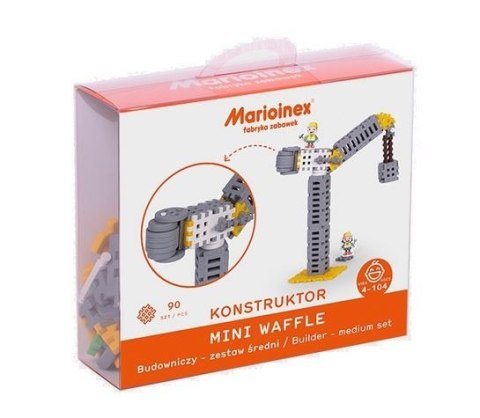 Klocki konstrukcyjne mini waffle - budowniczy Średni Klocki konstrukcyjne mini waffle - budowniczy Średni