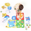 Układanka duuuże puzzle z dziurką - zwierzęta