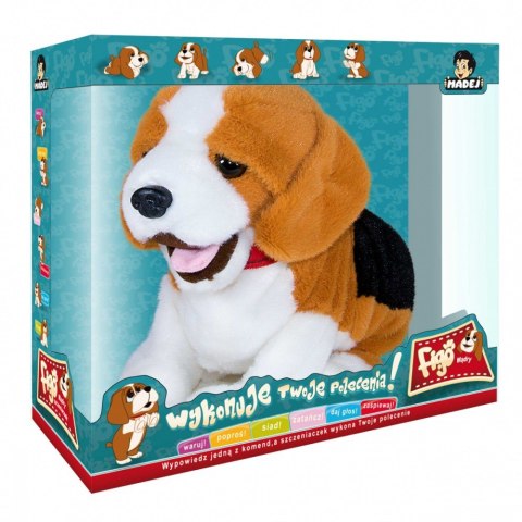 Maskotka interaktywna figo pies reagujący na komendy beagle Maskotka interaktywna figo pies reagujący na komendy beagle