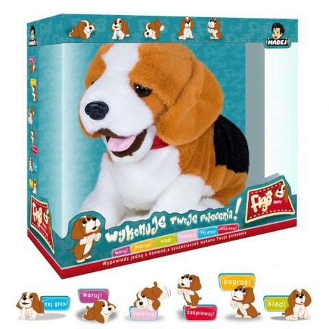 Maskotka interaktywna figo pies reagujący na komendy beagle Maskotka interaktywna figo pies reagujący na komendy beagle