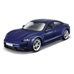 Model metalowy porsche taycan turbo s niebieski 1/24