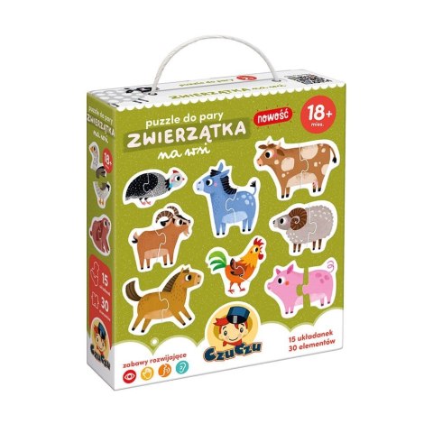 Puzzle do pary - zwierzątka na wsi Puzzle do pary - zwierzątka na wsi