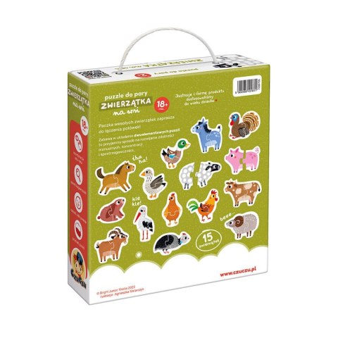 Puzzle do pary - zwierzątka na wsi Puzzle do pary - zwierzątka na wsi