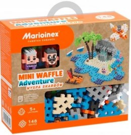Klocki waffle mini - wyspa skarbów 148 elementów