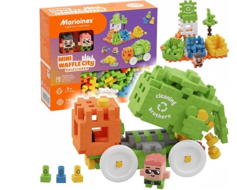 Klocki waffle mini - Śmieciarka 148 elementów Klocki waffle mini - Śmieciarka 148 elementów
