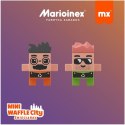 Klocki waffle mini - Śmieciarka 148 elementów
