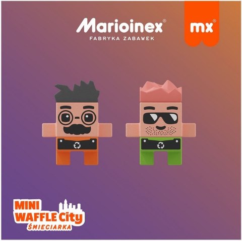 Klocki waffle mini - Śmieciarka 148 elementów Klocki waffle mini - Śmieciarka 148 elementów
