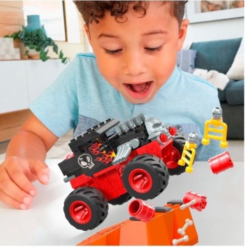 Klocki hot wheels monster trucks bone shaker kaskaderska sztuczka Klocki hot wheels monster trucks bone shaker kaskaderska sztuczka