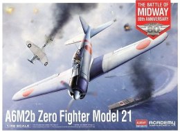 Model plastikowy samolot a6m2b zero fighter 21 1/48