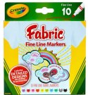 Markery do tkanin crayola 10 sztuk
