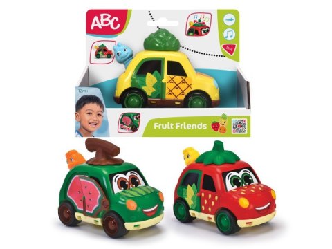 Samochód abc owocowy pojazd, 3 rodzaje 12 cm