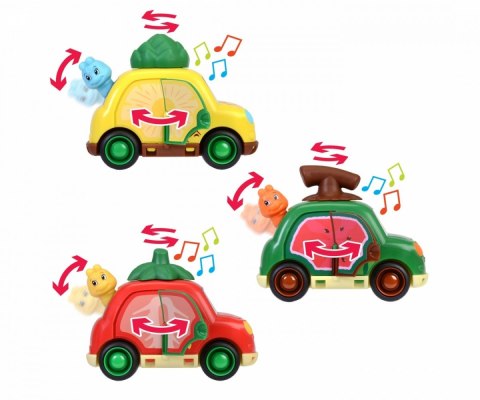 Samochód abc owocowy pojazd, 3 rodzaje 12 cm Samochód abc owocowy pojazd, 3 rodzaje 12 cm